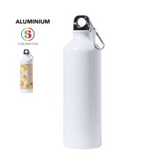 Sublimerad vattenflaska i aluminium med karbinhake, 800 ml