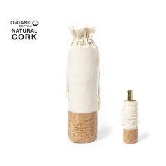 Vinpåse av kork och bomull med snörlåsning