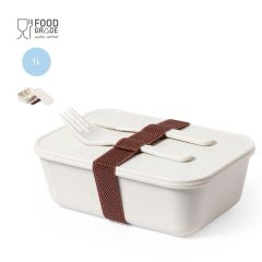 Matlåda med bestick och elastiskt band 1 liter