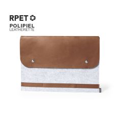Laptopfodral med PU-läder och RPET-filt