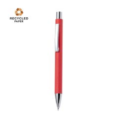 Snygg kulspetspenna i återvunnet papper och blank aluminium