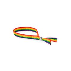 Pride budget polyesterarmband med kulpärlslutning
