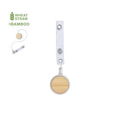 Utdragbar ID-hållare av bambu och vetehalm