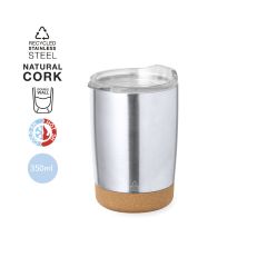 Termosmugg i återvunnet rostfritt stål och kork 350 ml