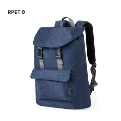 Klassisk ryggsäck i RPET med clipslåsning och framficka