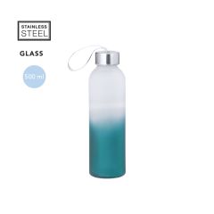 Glasflaska med gradient och rem 500 ml, flera färger