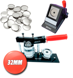 Knappmaskinpaket MULTI stort paket 32 mm