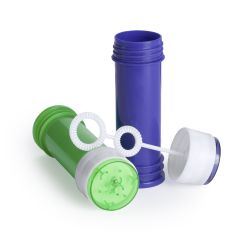 Såpbubblor med minispel i locket