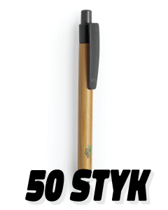 50 stycken pennor med logotyp - bambu och vetestrå