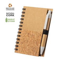 Mini anteckningsbok med kulspetspenna av återvunna material