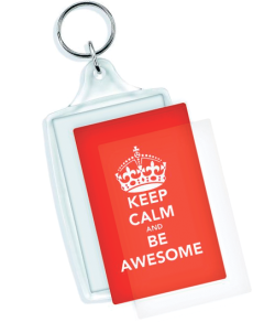 Fotonyckelring rektangulär akryl 55 x 96 mm