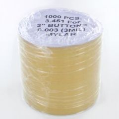 Mylar 1000 st plastframsida för 76 mm knappar och magneter