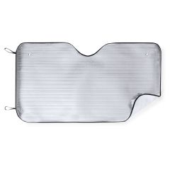 Aluminium solskydd för bil, 130 x 70 cm, med tryckmöjlighet