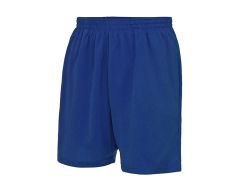 Polyester sportshorts med sidofickor