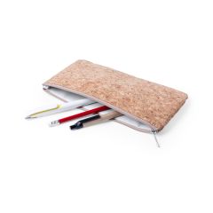 Pennfodral i kork med dragkedja