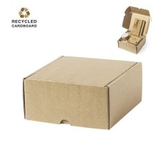 Fyrkantig kraftpresentask - Storlek Small - Återvunnen kartong 