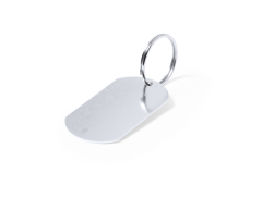 Dogtag nyckelring av återvunnen aluminium