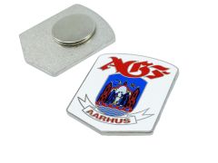 Emaljmagneter med logotyp