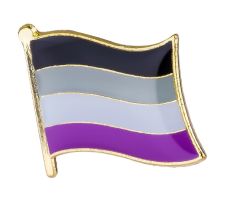 Asexuell flagga pin