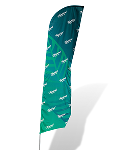 Beachflag - klassisk form med tryck