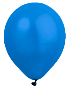 Blå ballonger utan tryck