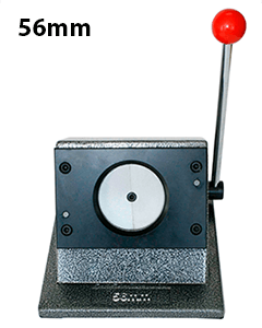 Stationär pappersstans för 56 mm knappar