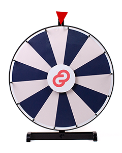 Stort bordslyckohjul med egen design 60cm - Budgetkvalitet