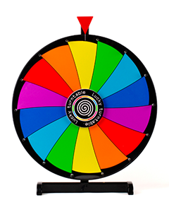 Stort bord lykkehjul med whiteboard effekt