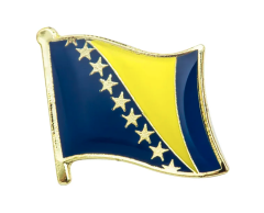Bosnien-Hercegovina flagg emaljpin, 19x16mm