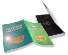 Reflexfodral för dubbelsidigt busskort