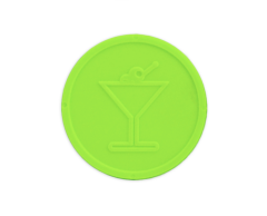 Cocktail polletter till bar neongrön 29 mm