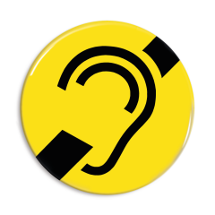 Dövhet knappar - Gul