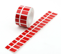 Danska flaggklistermärken på rulle - 4000 st.