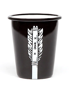 Specialfremstillet emalje kop uden hank - Håndlavet i EU