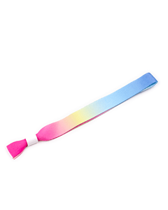 Eventarmband med gradient och vitt plastlås - lagervara