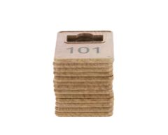 Garderobsmärken i trä - Med tryck