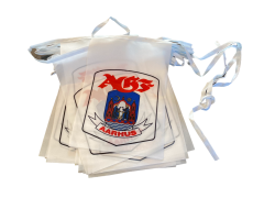 Flaggirlang med logotyp