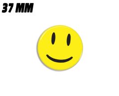 Gul glad smiley magnet 37mm 