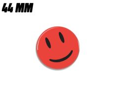 Röd glad smiley magnet 44mm