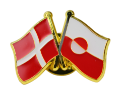 Danmark Grönland vänskapsflagg-pin