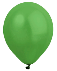 Gröna ballonger utan tryck