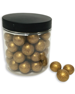 Guldlakritskulor med logga (choklad/lakrits) 130 g