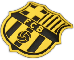 Gummimärken med kardborreband och eget motiv