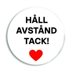 Håll Avstånd Tack med hjärta
