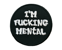 Jag är helt galen strykemblem