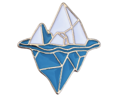 Isbergspin Antarktis 23x25mm