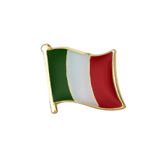 Italiens flagga emalj pin