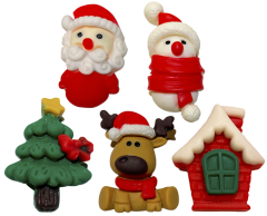 Julmagnetpaket 5 stycken - Det stora julpaketet med 3D- magneter