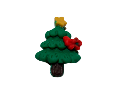 Liten julgran gipsmagnet, 23x16 mm