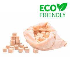 Klossar i naturfärger 2x2x2 cm